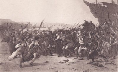 The Victors of Salamis
from the painting by F. Cormon